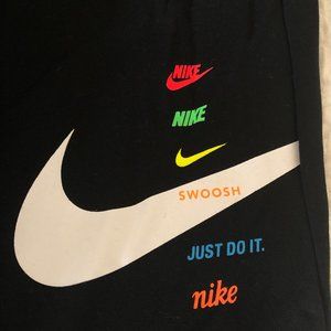 Nike women's sportswear neon swoosh fleece pants Clearance